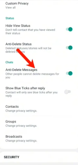 FM WhatsApp APK Download Nov 2024 v10.10 Latest Updated 23 anti delete message feature