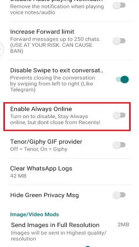 FM WhatsApp APK Download Nov 2024 v10.10 Latest Updated 64 enable always online/offline