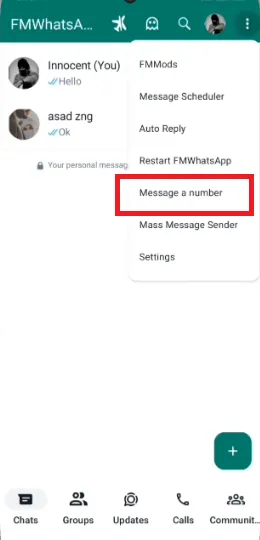 FM WhatsApp APK Download Nov 2024 v10.10 Latest Updated 41 message without saving a number