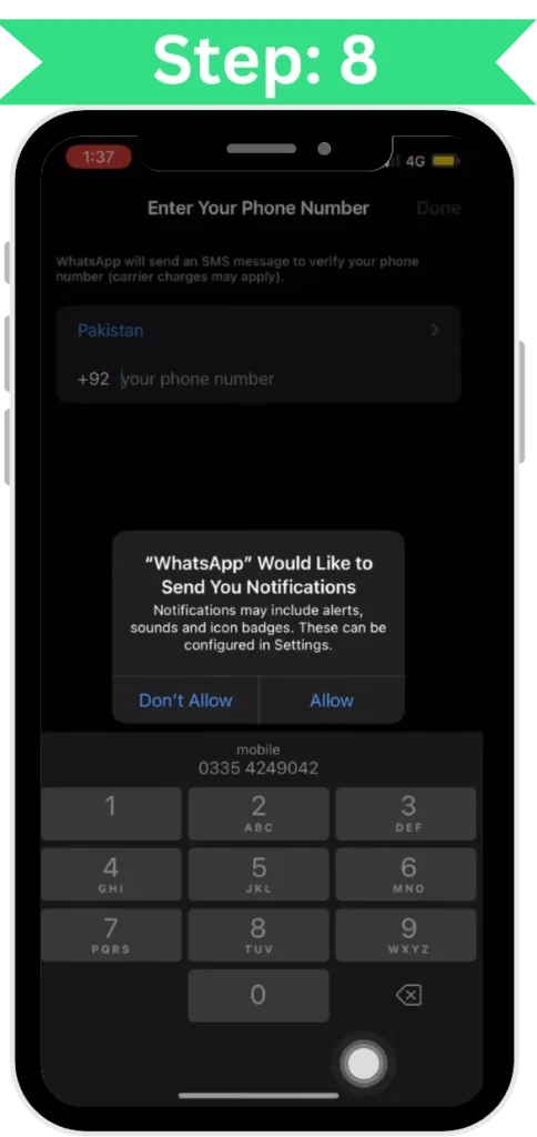 step 8 give app permissions